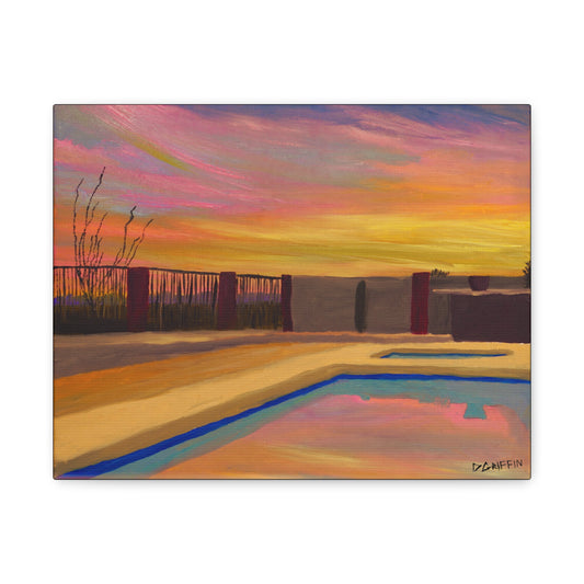 "Catalina Sunset" - Stretched Canvas Wall Decor