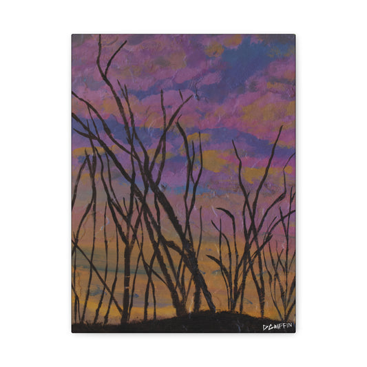 "Sky of Dead Branches" - Stretched Canvas Wall Decor