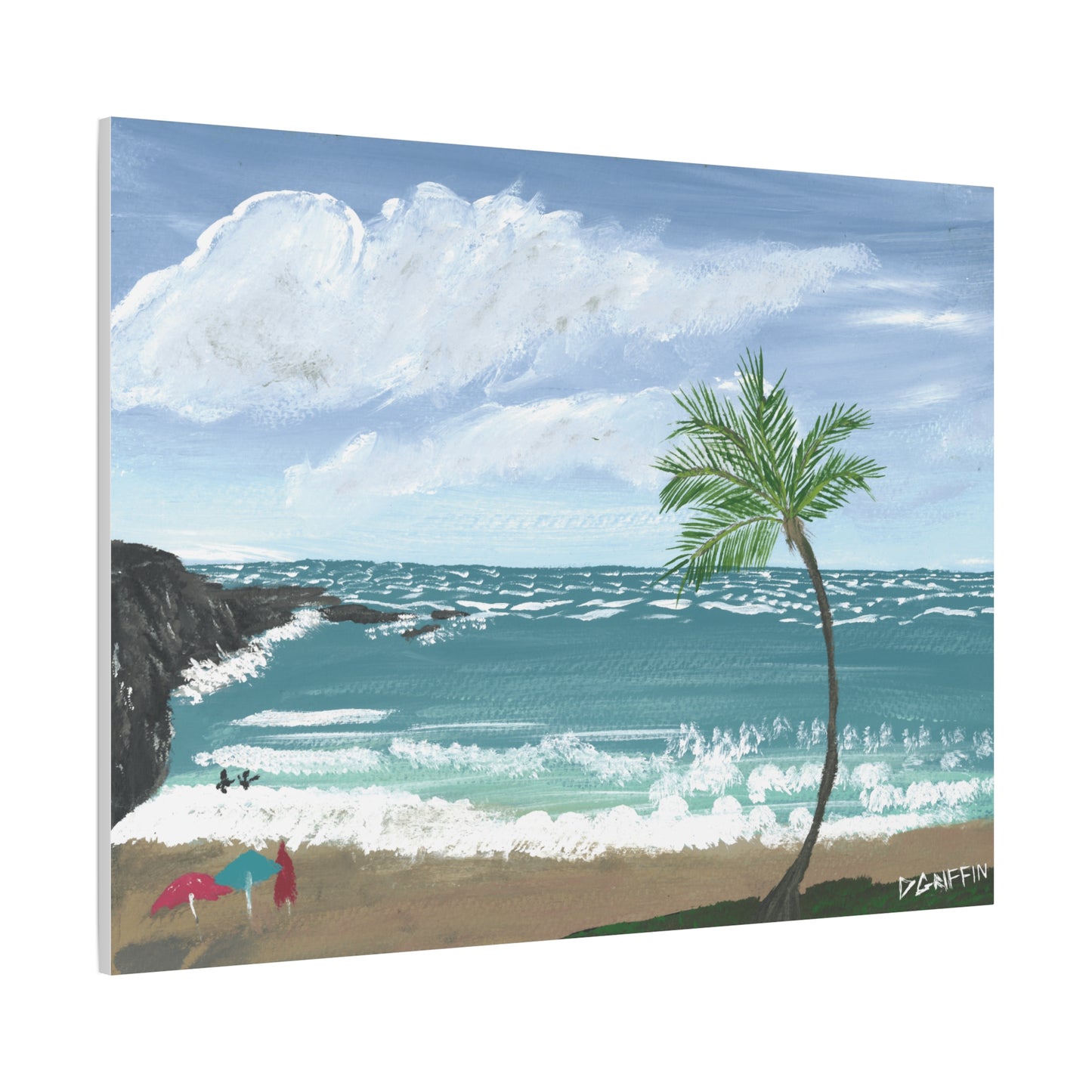 "Hapuna Beach" - Stretched Canvas Wall Decor