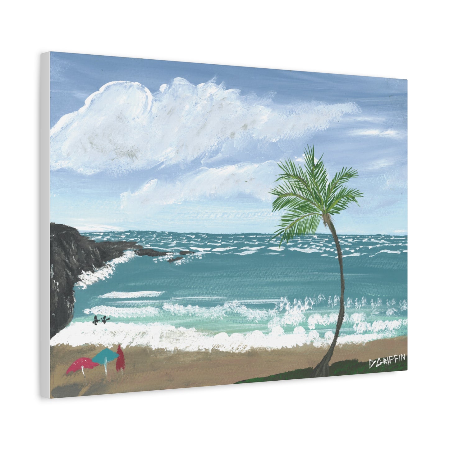 "Hapuna Beach" - Stretched Canvas Wall Decor