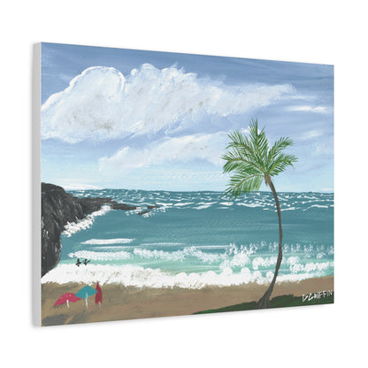 "Hapuna Beach" - Stretched Canvas Wall Decor