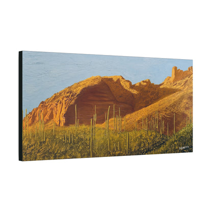 "Golden Hour at Finger Rock Trail" - Stretched Canvas Wall Decor