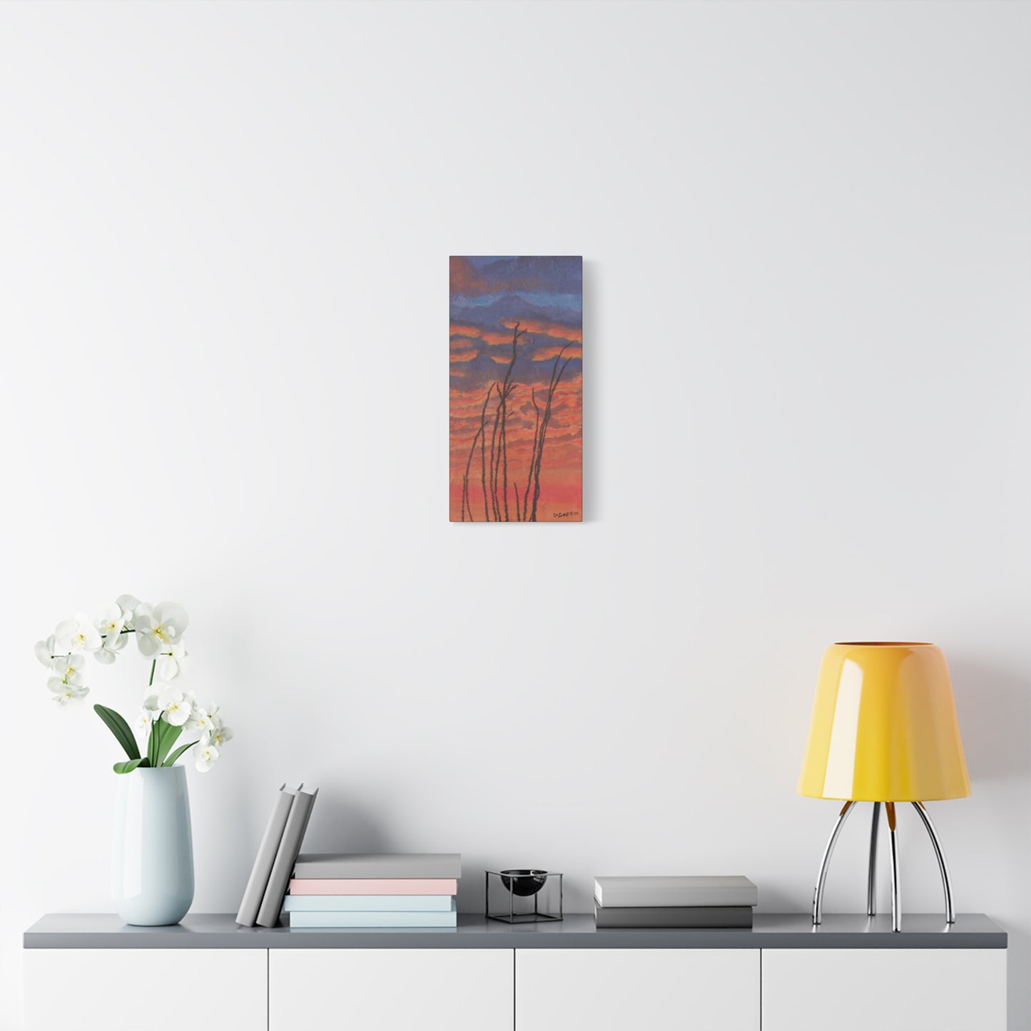 "Great Fire in the Sky" - Stretched Canvas Wall Decor