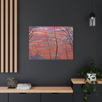 "Agave Sunset" - Stretched Canvas Wall Decor