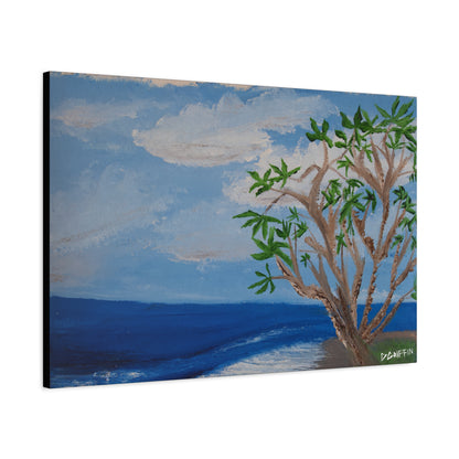 "Kona Coastline" - Stretched Canvas Wall Decor
