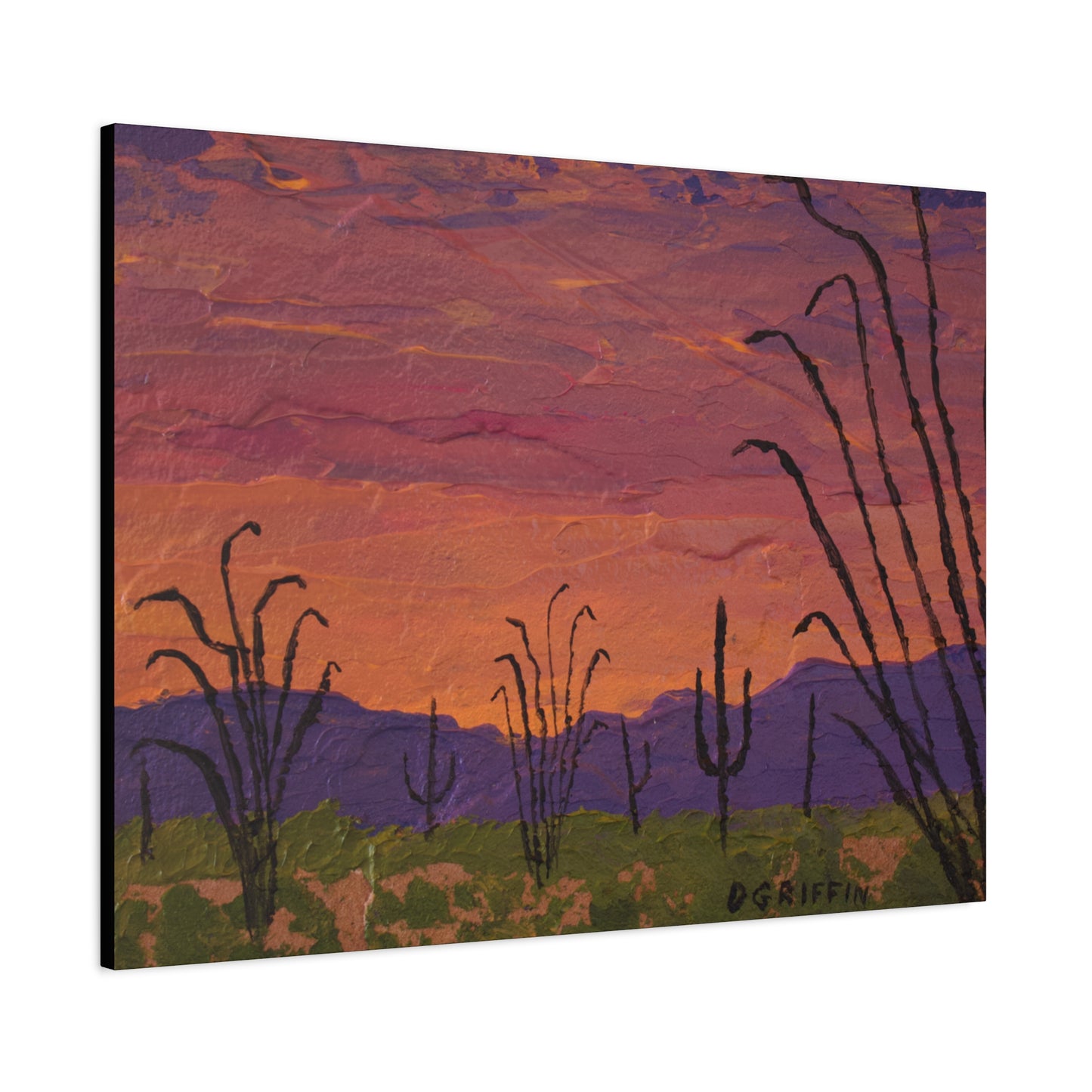 "The Desert's Deep Hour" - Stretched Canvas Wall Decor