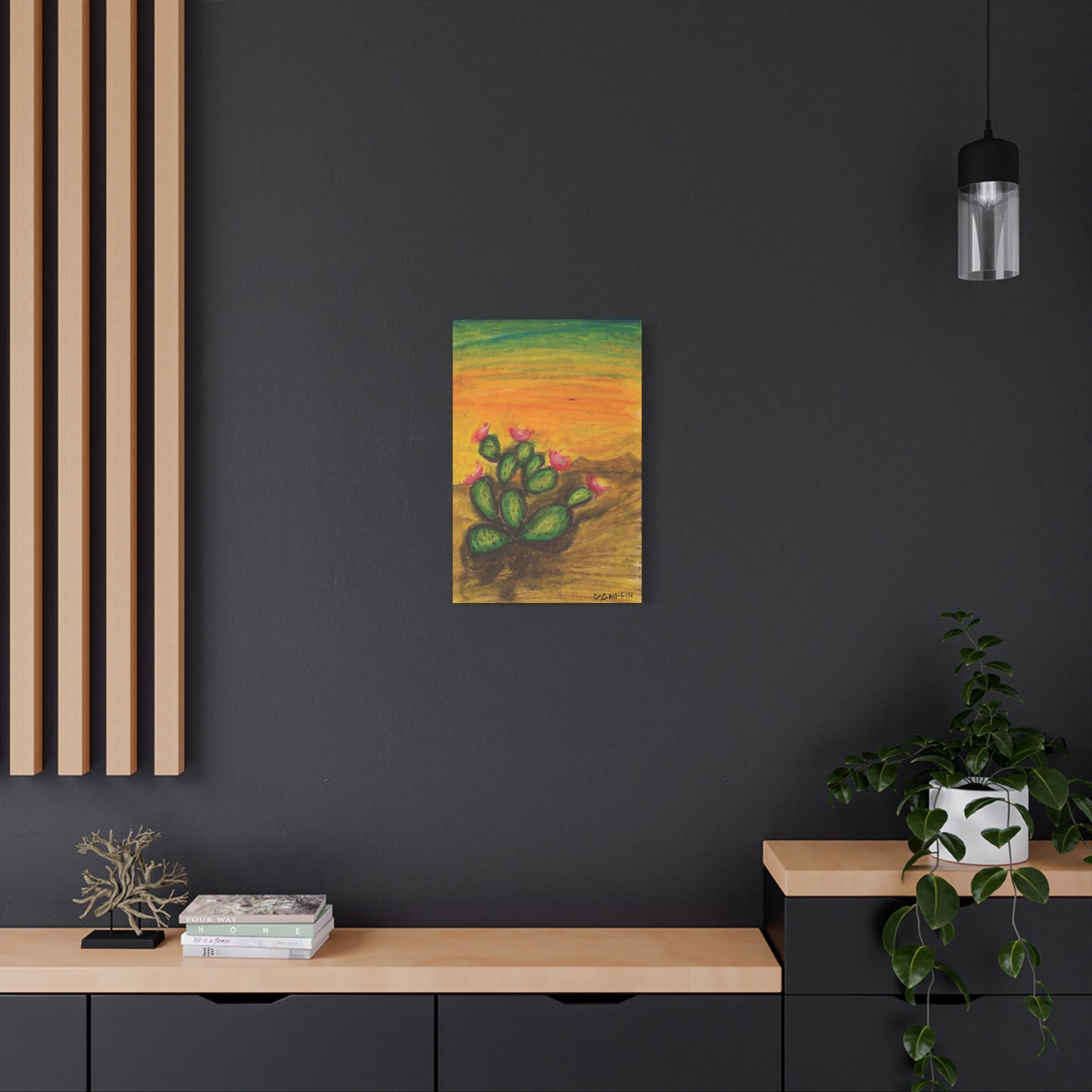 "Prickly Radiance"- Stretched Canvas Wall Decor