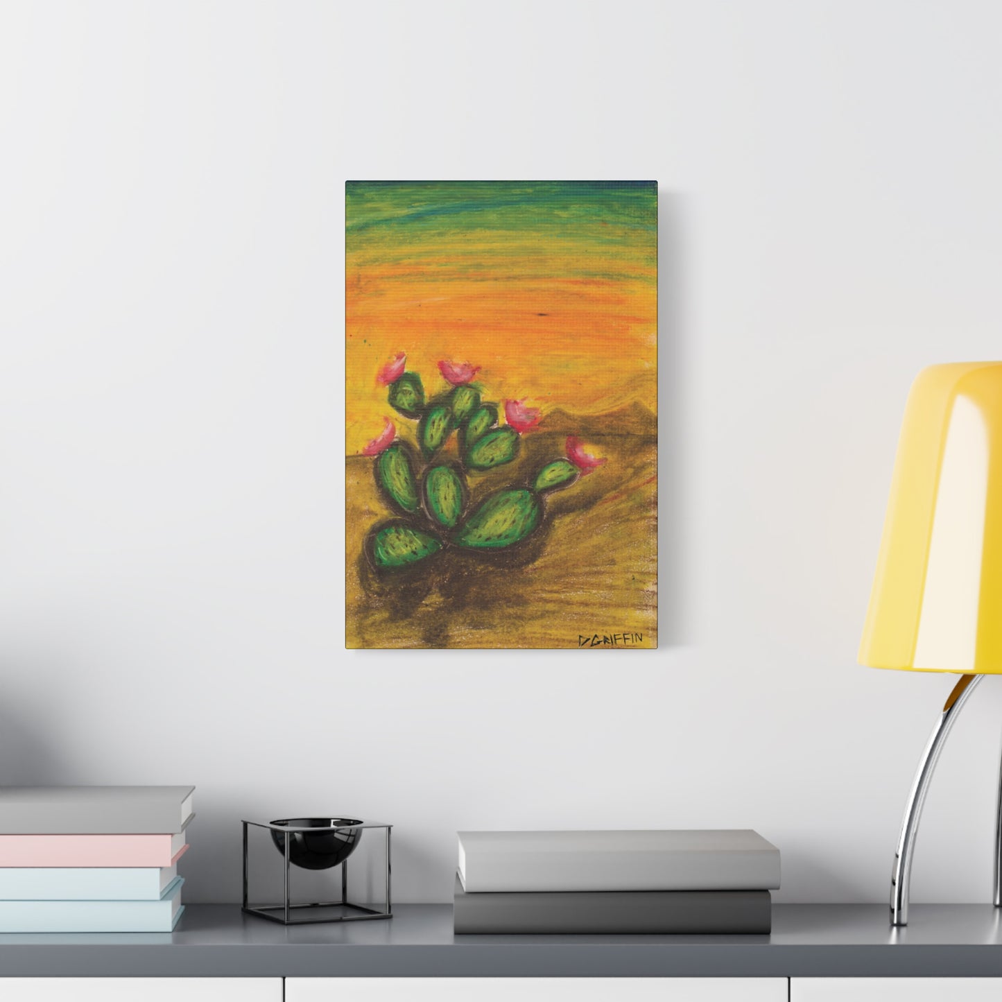 "Prickly Radiance"- Stretched Canvas Wall Decor