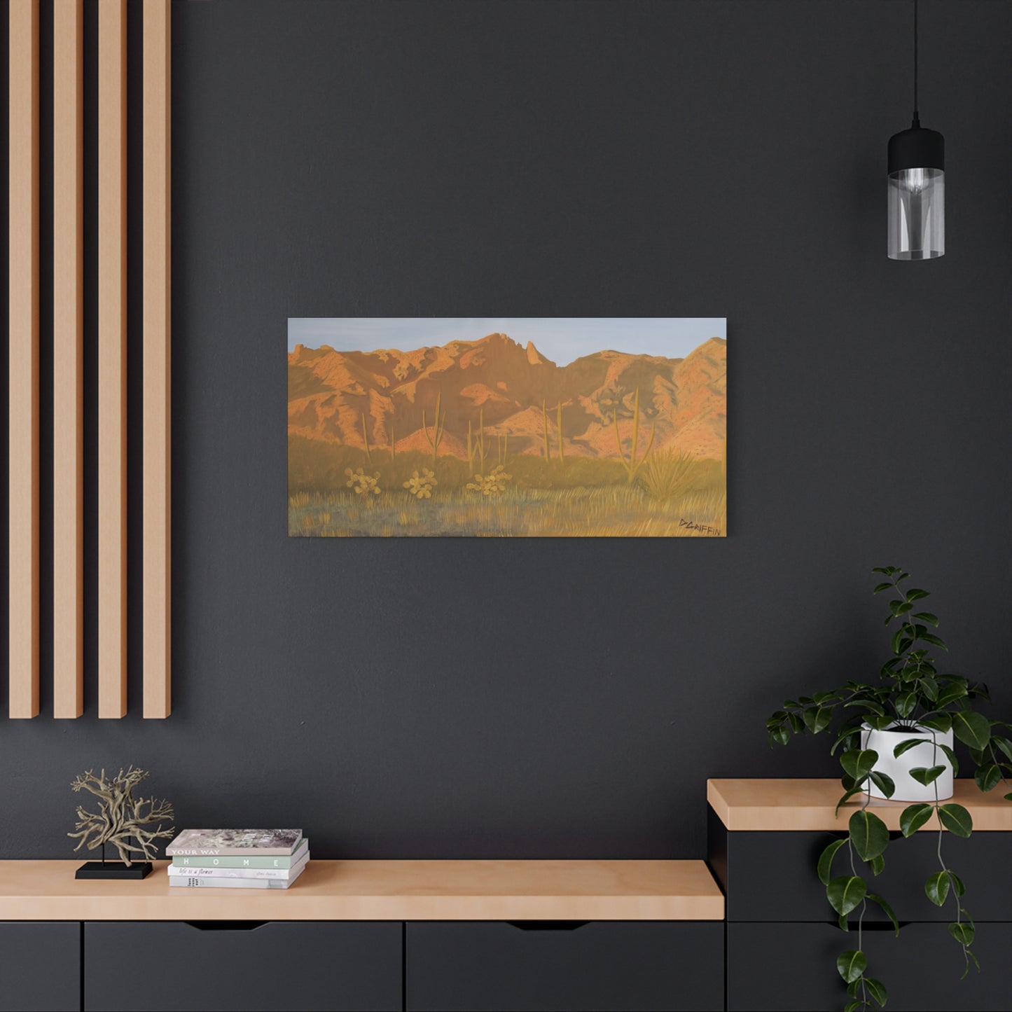 "Golden Hour in the Foothills" - Stretched Canvas Wall Decor