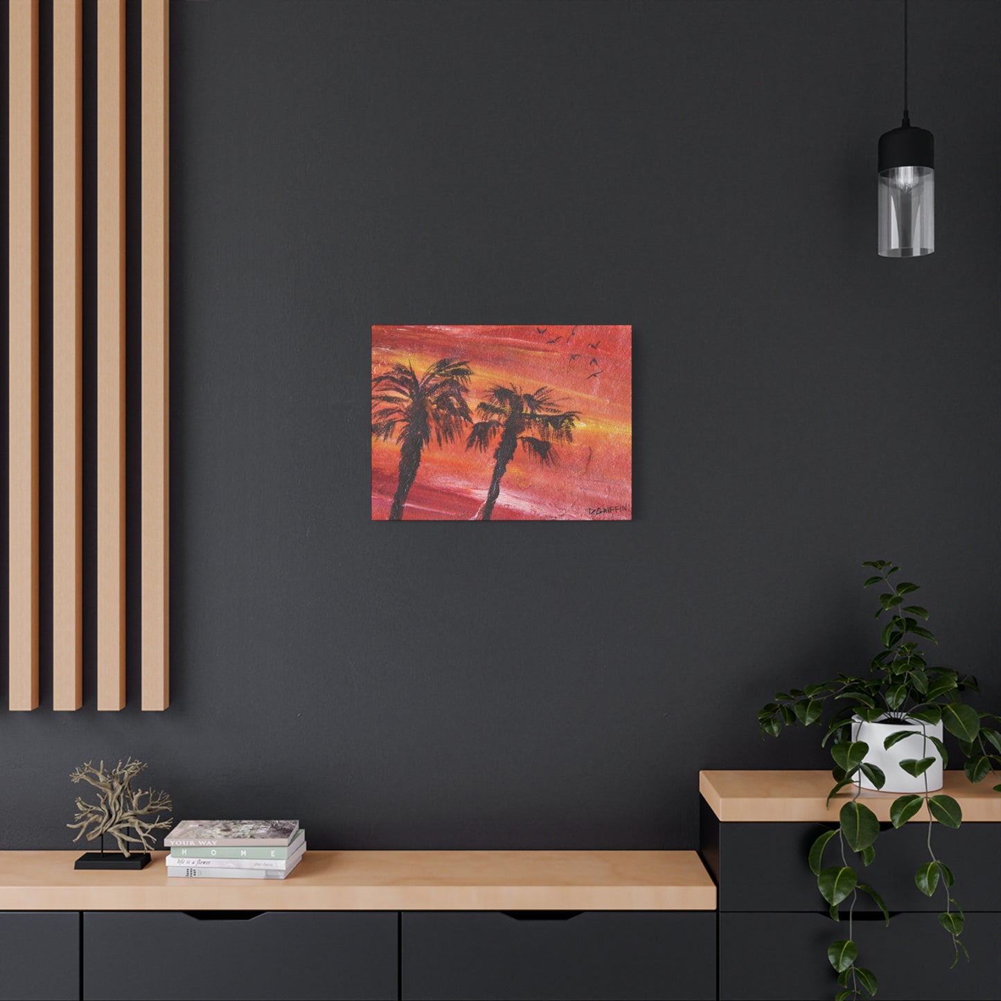 "Tropical Glow"- Stretched Matte Wall Decor