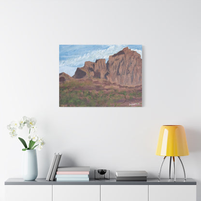 "Montañas de Marana" - Stretched Canvas Wall Decor