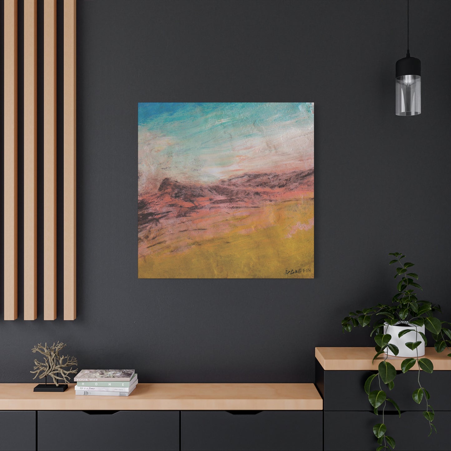 "Sunset on the Ridge" - Stretched Canvas Wall Decor