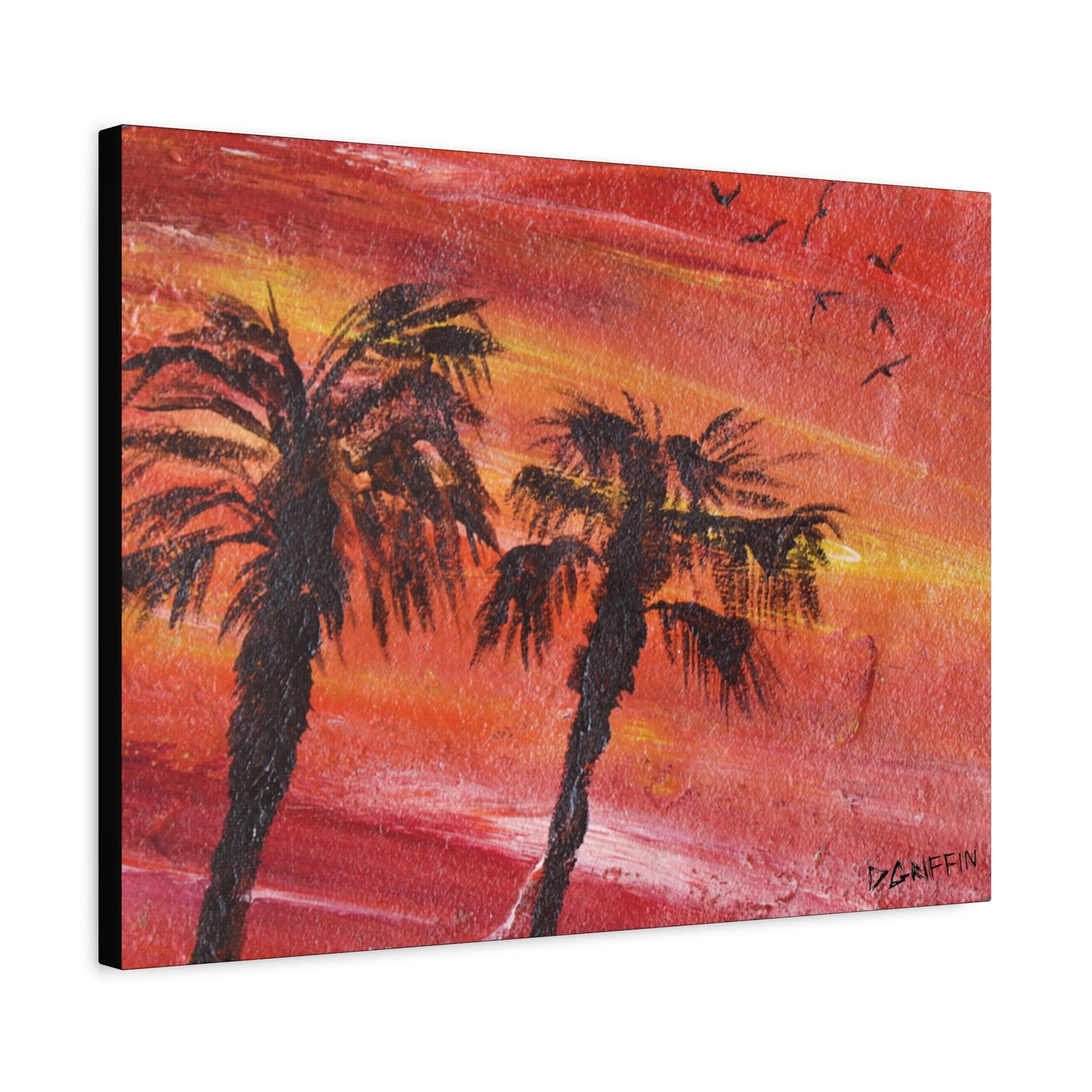 "Tropical Glow"- Stretched Matte Wall Decor