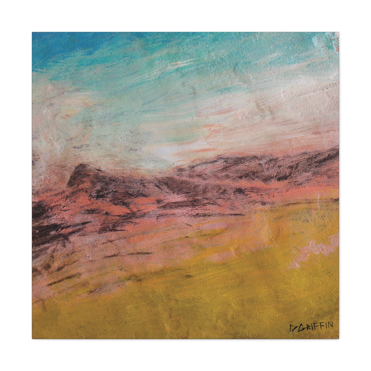 "Sunset on the Ridge" - Stretched Canvas Wall Decor