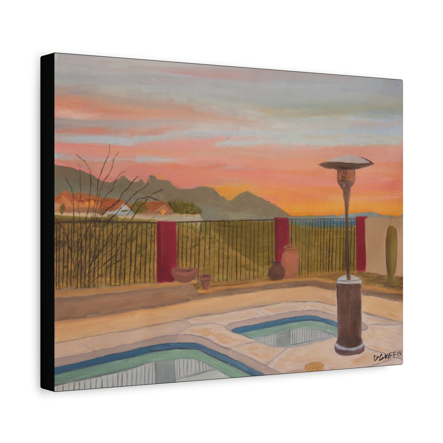 "Horse Run Dr" - Stretched Canvas Wall Decor