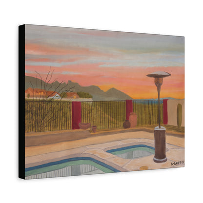 "Horse Run Dr" - Stretched Canvas Wall Decor