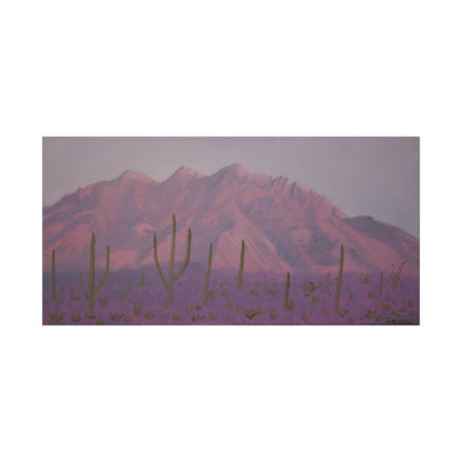 "Montañas de lavanda" - Stretched Canvas Wall Decor
