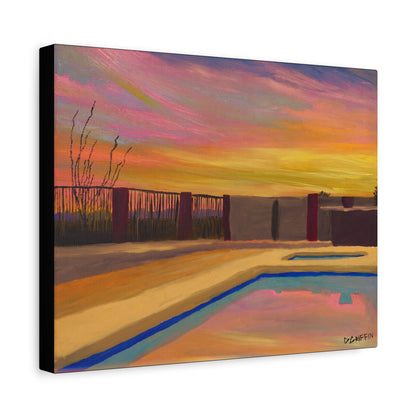 "Catalina Sunset" - Stretched Canvas Wall Decor