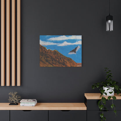 "Sonoran Scavenger" - Stretched Canvas Wall Decor