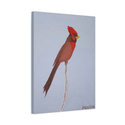 "Crimson Vigil" - Stretched Canvas Wall Decor