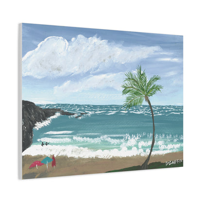 "Hapuna Beach" - Stretched Canvas Wall Decor
