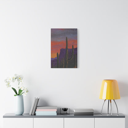 "Violet Peaks" - Stretched Matte Wall Decor