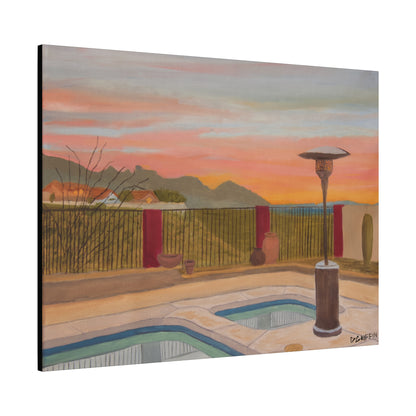 "Horse Run Dr" - Stretched Canvas Wall Decor