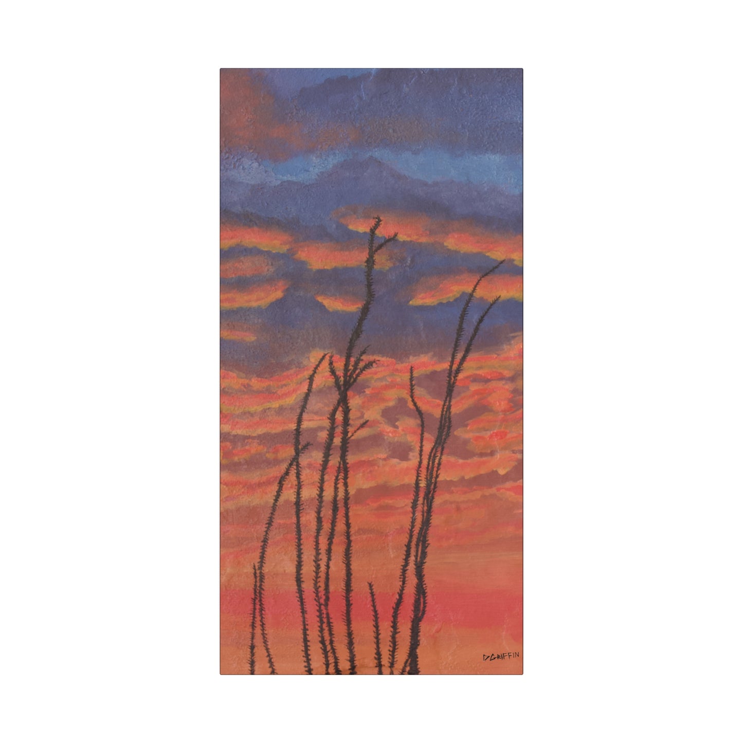 "Great Fire in the Sky" - Stretched Canvas Wall Decor