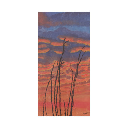 "Great Fire in the Sky" - Stretched Canvas Wall Decor
