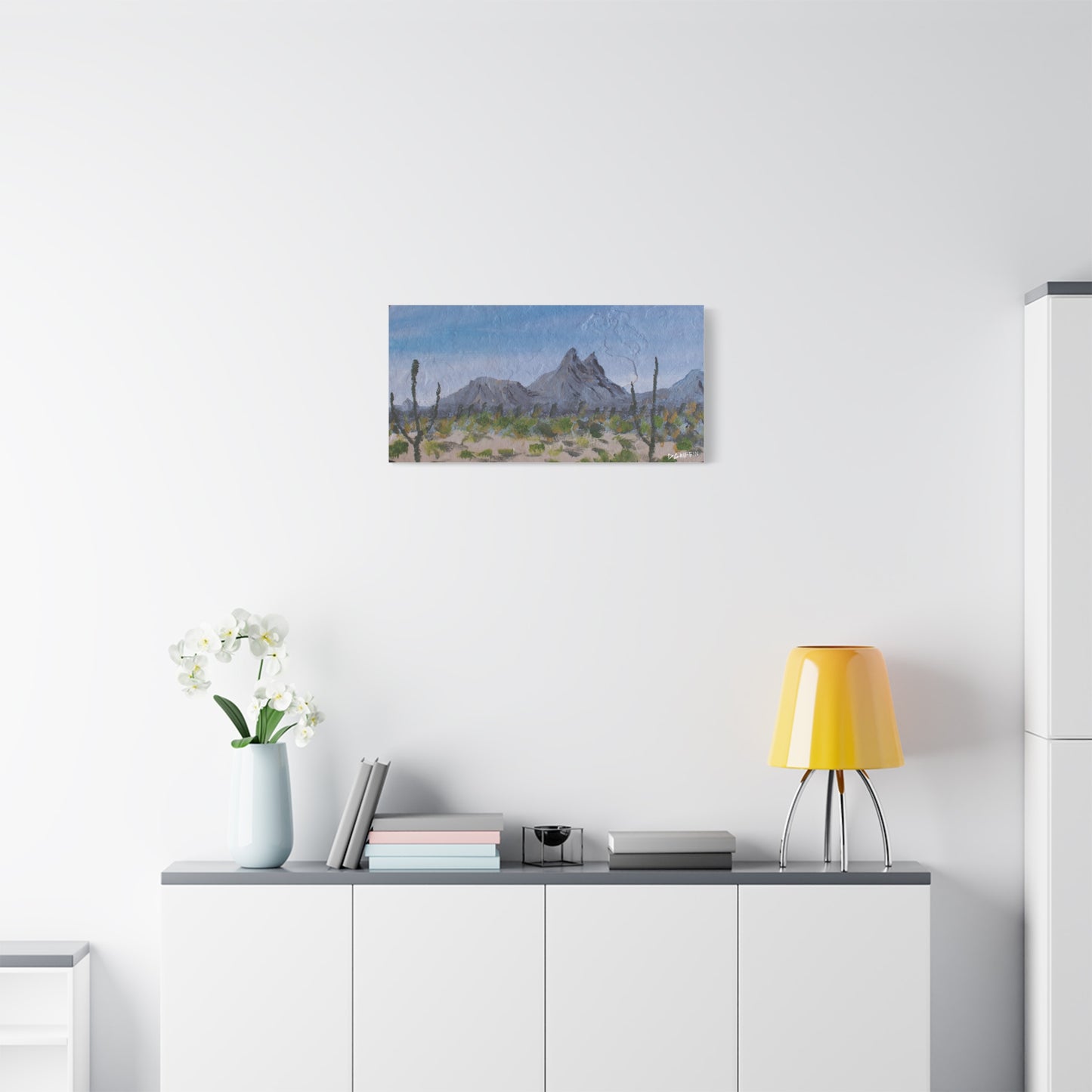 "Morning Mountain Haze" - Stretched Canvas Wall Decor