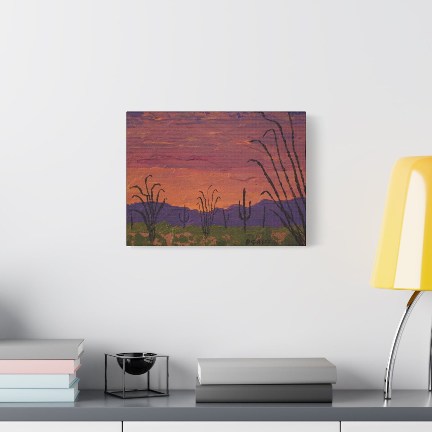 "The Desert's Deep Hour" - Stretched Canvas Wall Decor