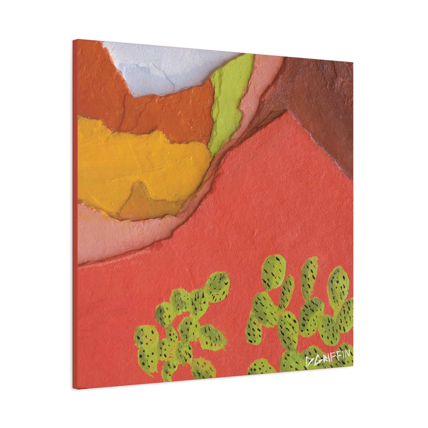 "Painted Peaks" - Stretched Canvas Wall Decor