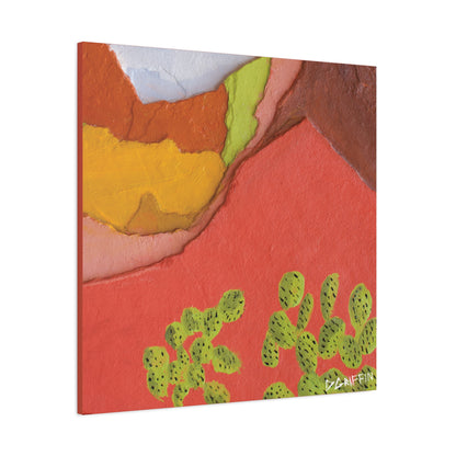 "Painted Peaks" - Stretched Canvas Wall Decor