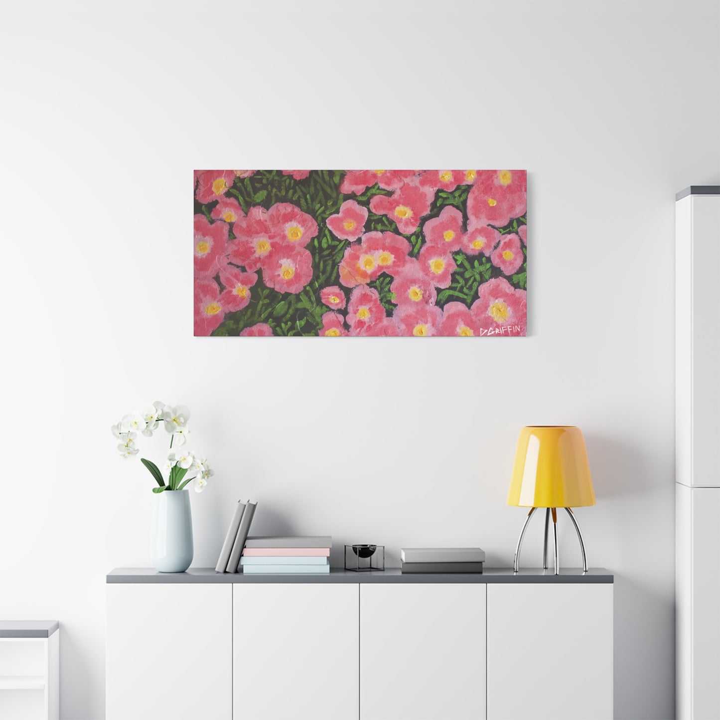 "Pink Petals" - Stretched Canvas Wall Decor