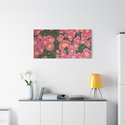 "Pink Petals" - Stretched Canvas Wall Decor