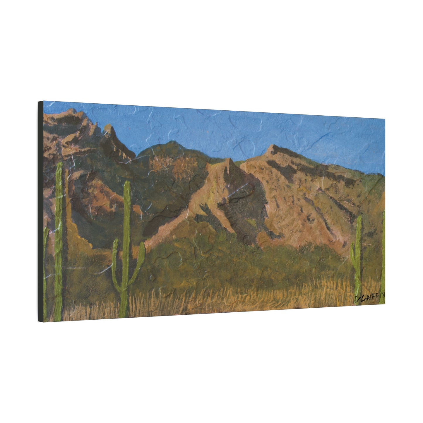 "Saguaro Skyline" - Stretched Canvas Wall Decor