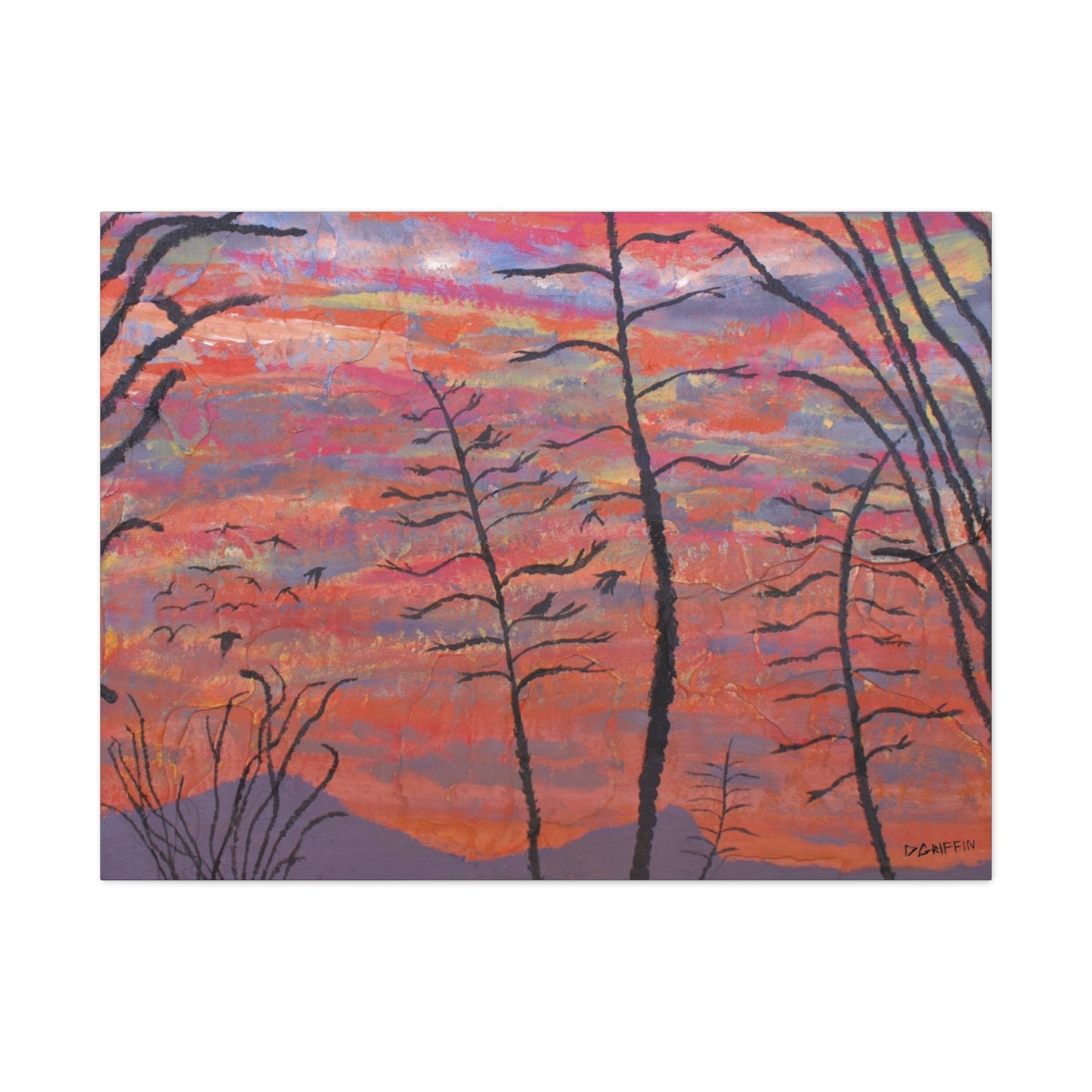 "Agave Sunset" - Stretched Canvas Wall Decor