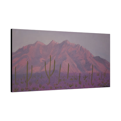 "Montañas de lavanda" - Stretched Canvas Wall Decor