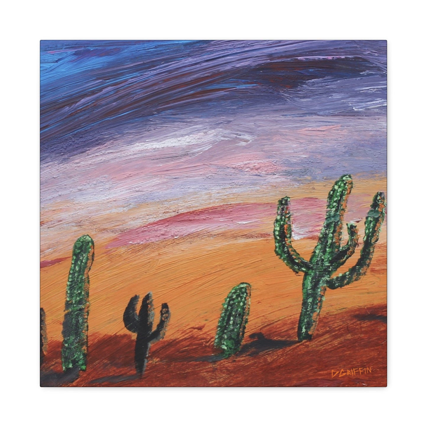 “Sonoran Twilight” - Stretched Canvas Wall Decor