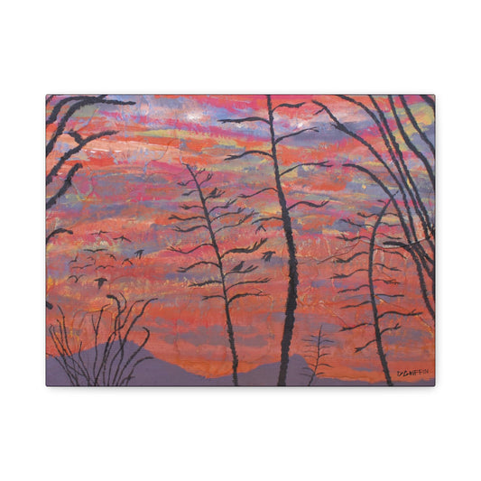 "Agave Sunset" - Stretched Canvas Wall Decor