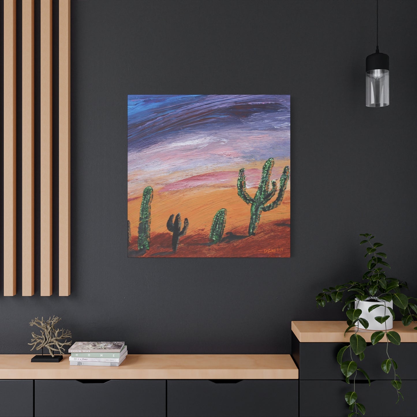 “Sonoran Twilight” - Stretched Canvas Wall Decor