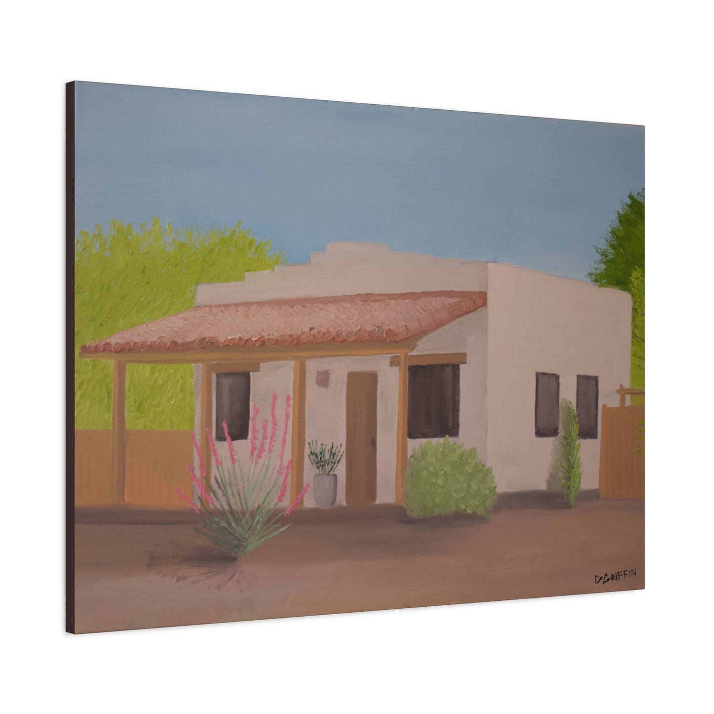 "Casita in the Sun" - Stretched Canvas Wall Decor