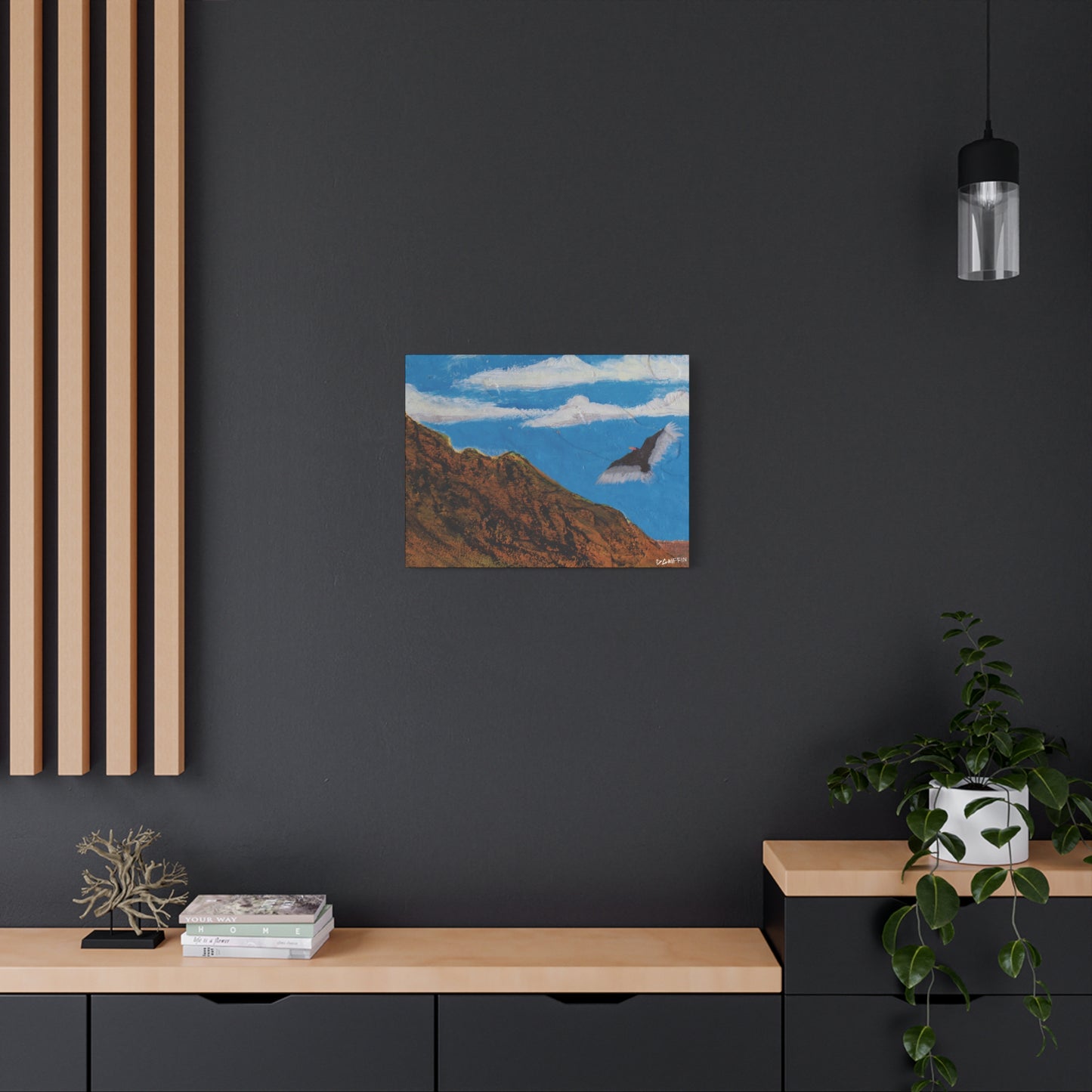 "Sonoran Scavenger" - Stretched Canvas Wall Decor