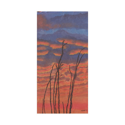"Great Fire in the Sky" - Stretched Canvas Wall Decor