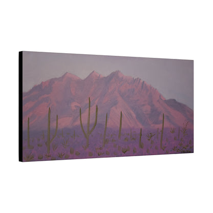 "Montañas de lavanda" - Stretched Canvas Wall Decor