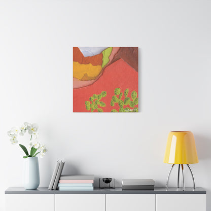 "Painted Peaks" - Stretched Canvas Wall Decor