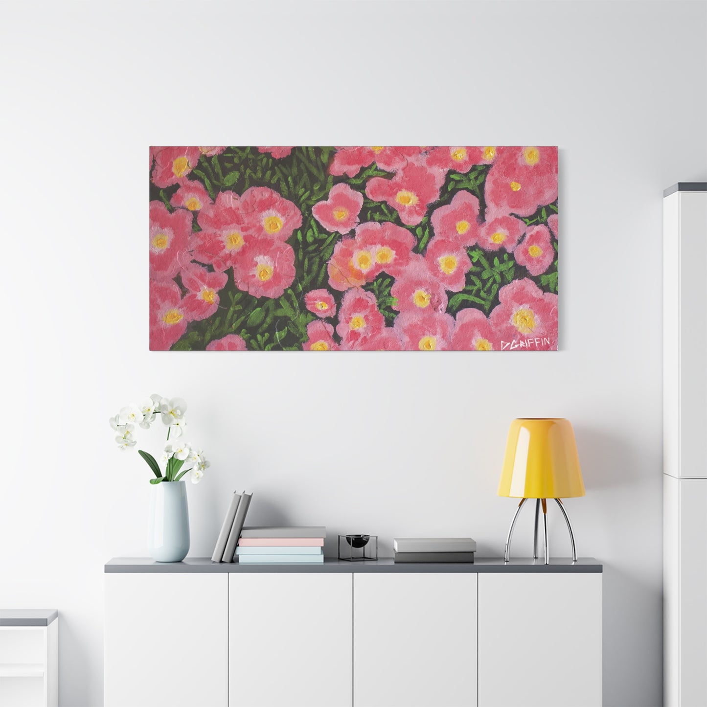 "Pink Petals" - Stretched Canvas Wall Decor