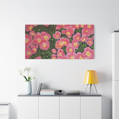 "Pink Petals" - Stretched Canvas Wall Decor
