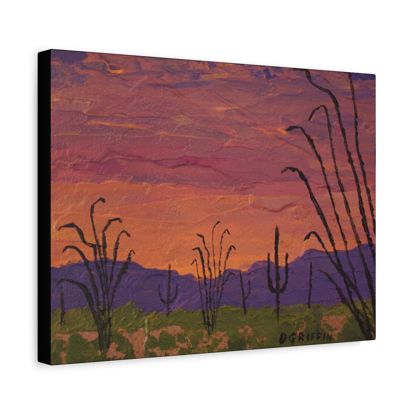 "The Desert's Deep Hour" - Stretched Canvas Wall Decor