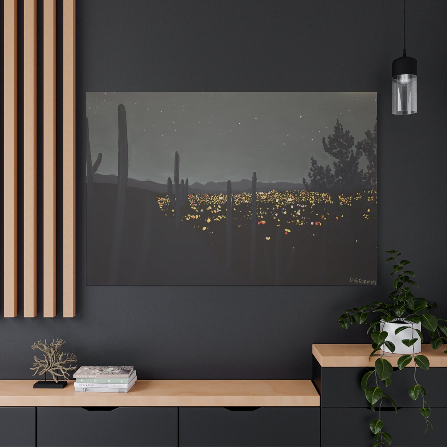 "Ocean of Jewels" - Stretched Canvas Wall Decor